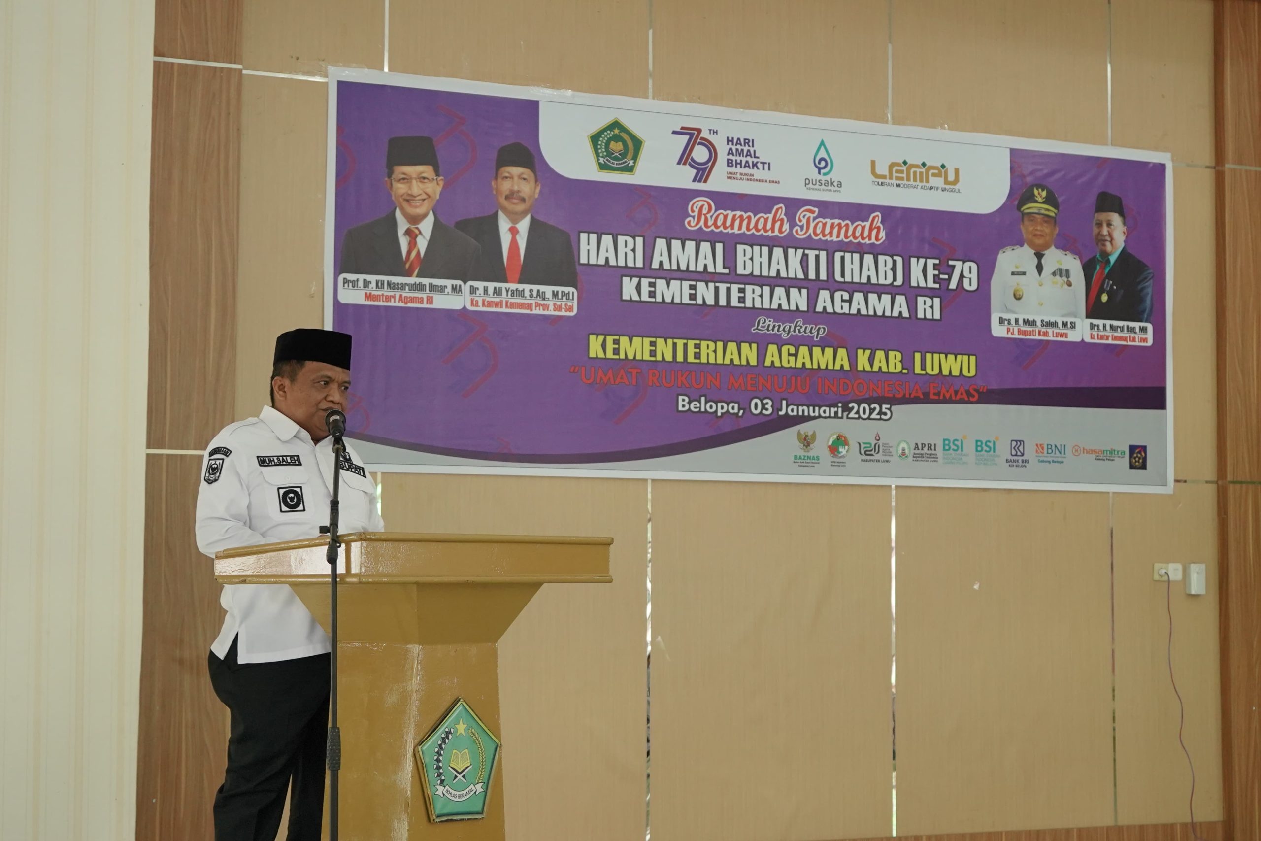 Pj Bupati Luwu Apresiasi Kemenag Perkuat Kerukunan Antar Umat Beragama