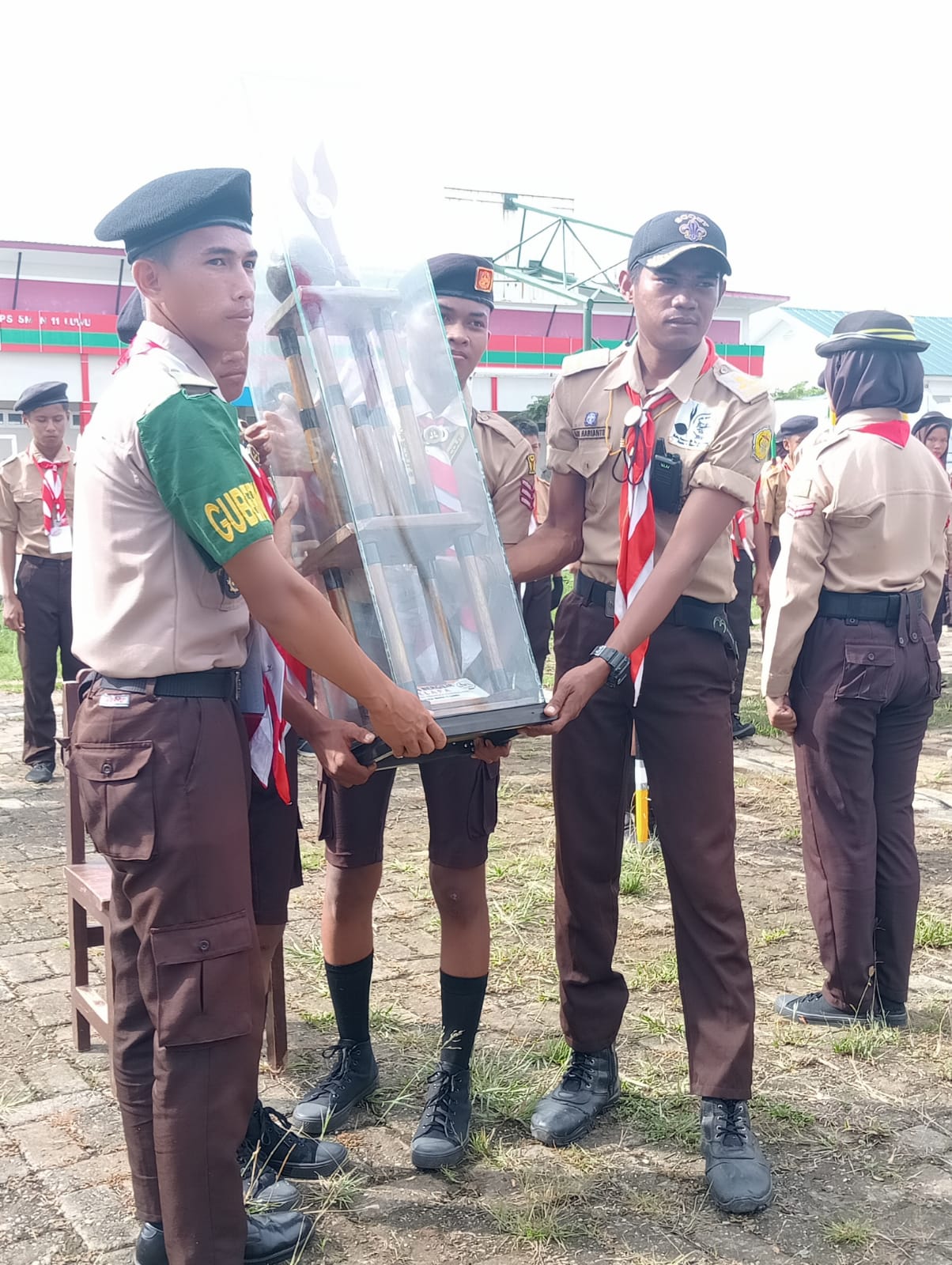SMK 11 Luwu Gelar Kemah Lomba Pramuka Penggalang