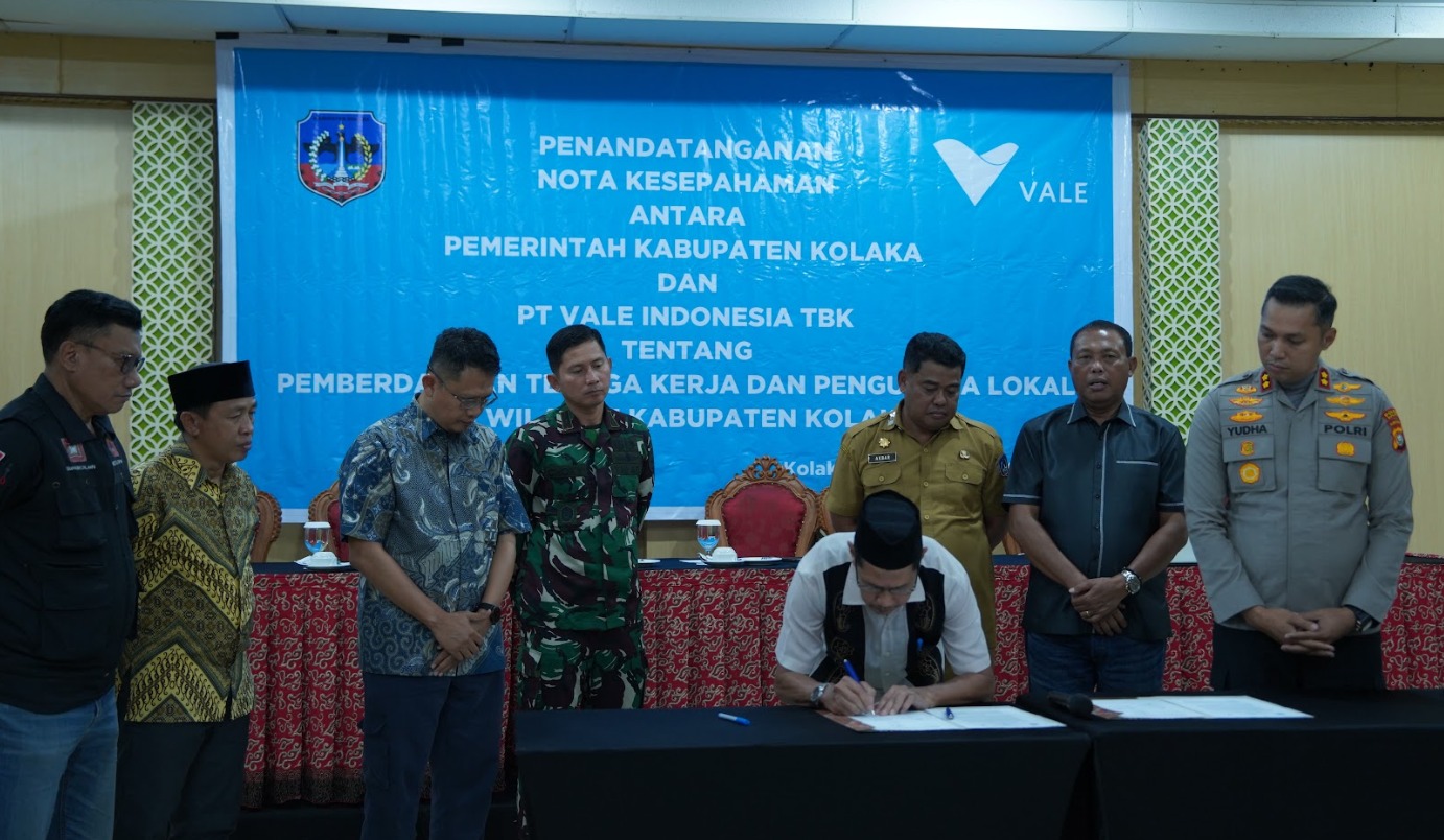 PT Vale–Pemkab Kolaka Sepakat Perkuat Pemberdayaan Tenaga Kerja dan Pengusaha Lokal