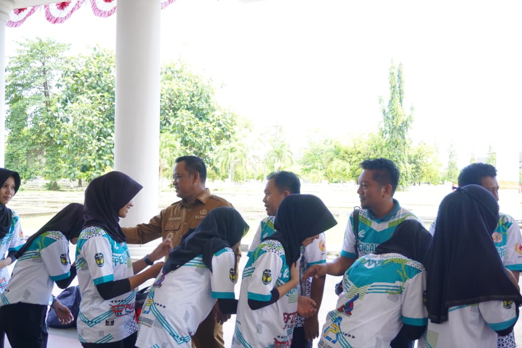 Bupati Luwu Lepas 30 Atlet Pencak Silat ke Pra Porprov Sulsel 2025