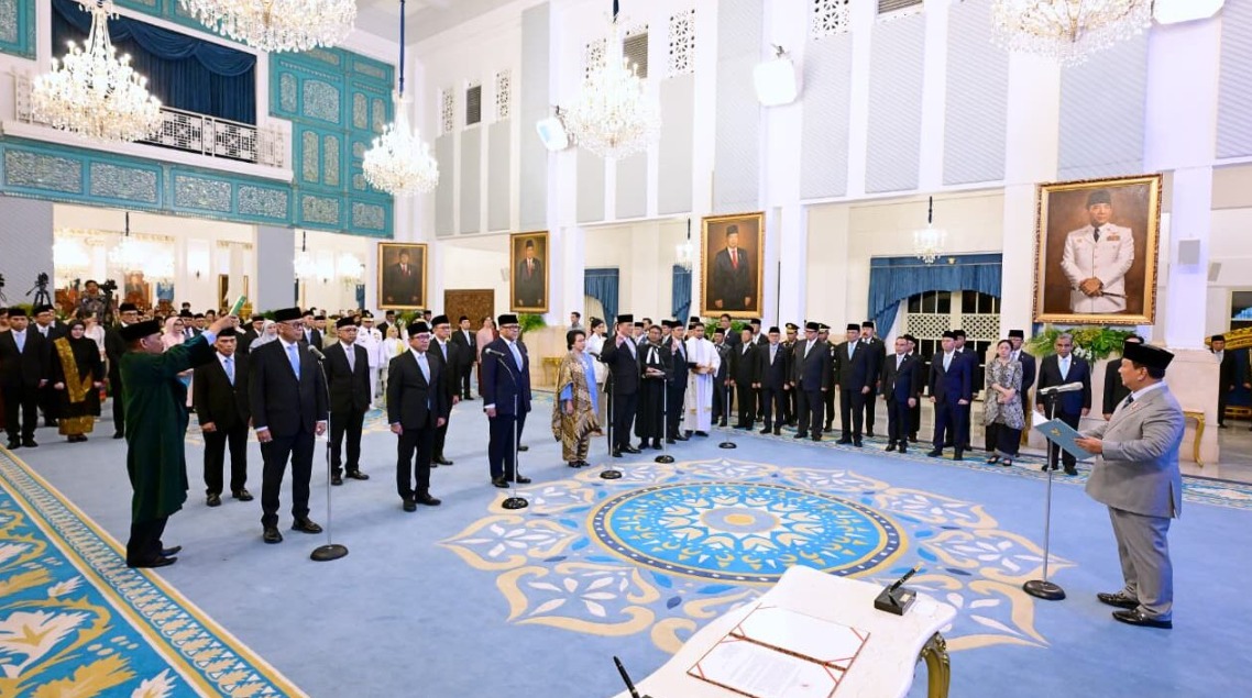 Presiden Prabowo Lantik 10 Dubes dan 1 Wakil Dubes RI di Istana Negara