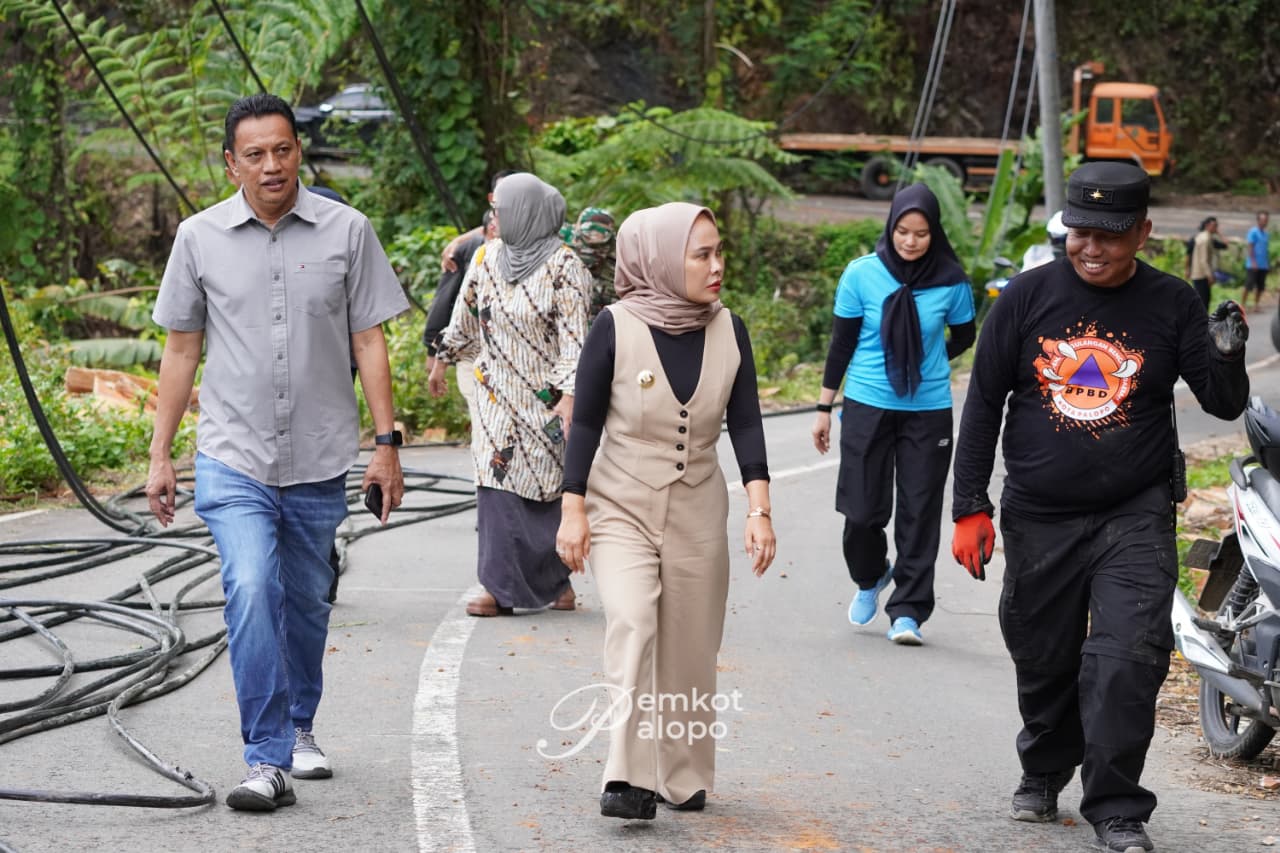 Wali Kota Palopo Tinjau Pembersihan Longsor di Latuppa