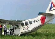Pesawat Ringan Jatuh di Persawahan Karawang, Penumpang Dilaporkan Selamat