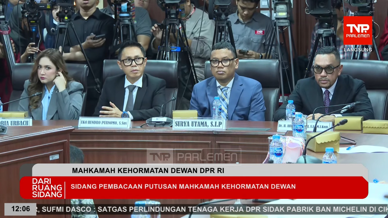 Sidang MKD, Ahmad Sahroni Dapat Sanksi Terberat, Nafa Urbach dan Eko Patrio Ikut Dinonaktifkan