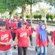 Wakili Wali Kota, Ilham Hamid Lepas Peserta Jalan Sehat Dua Dekade HMTI UNCP