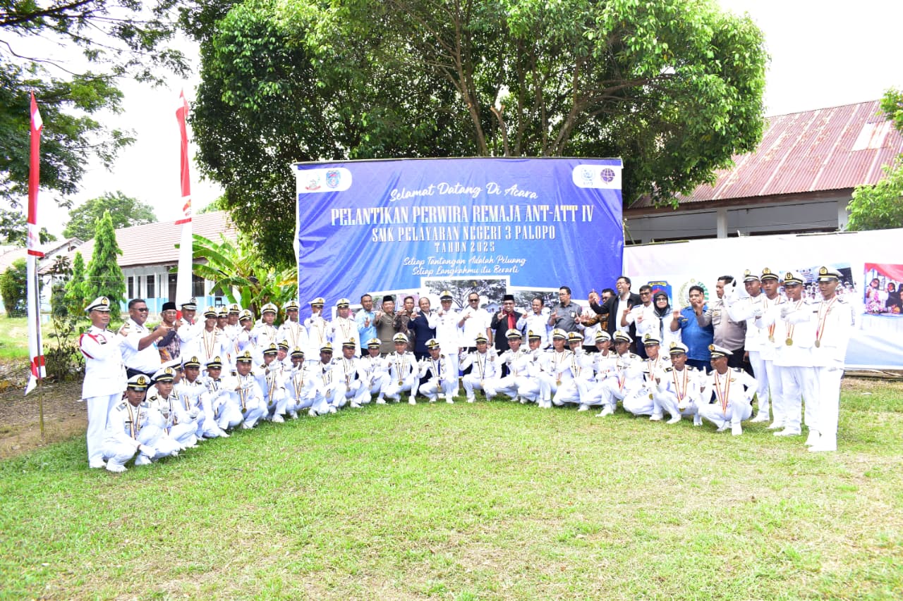 Wawali Palopo Hadiri Pelantikan Perwira Remaja SMK Pelayaran Negeri 3