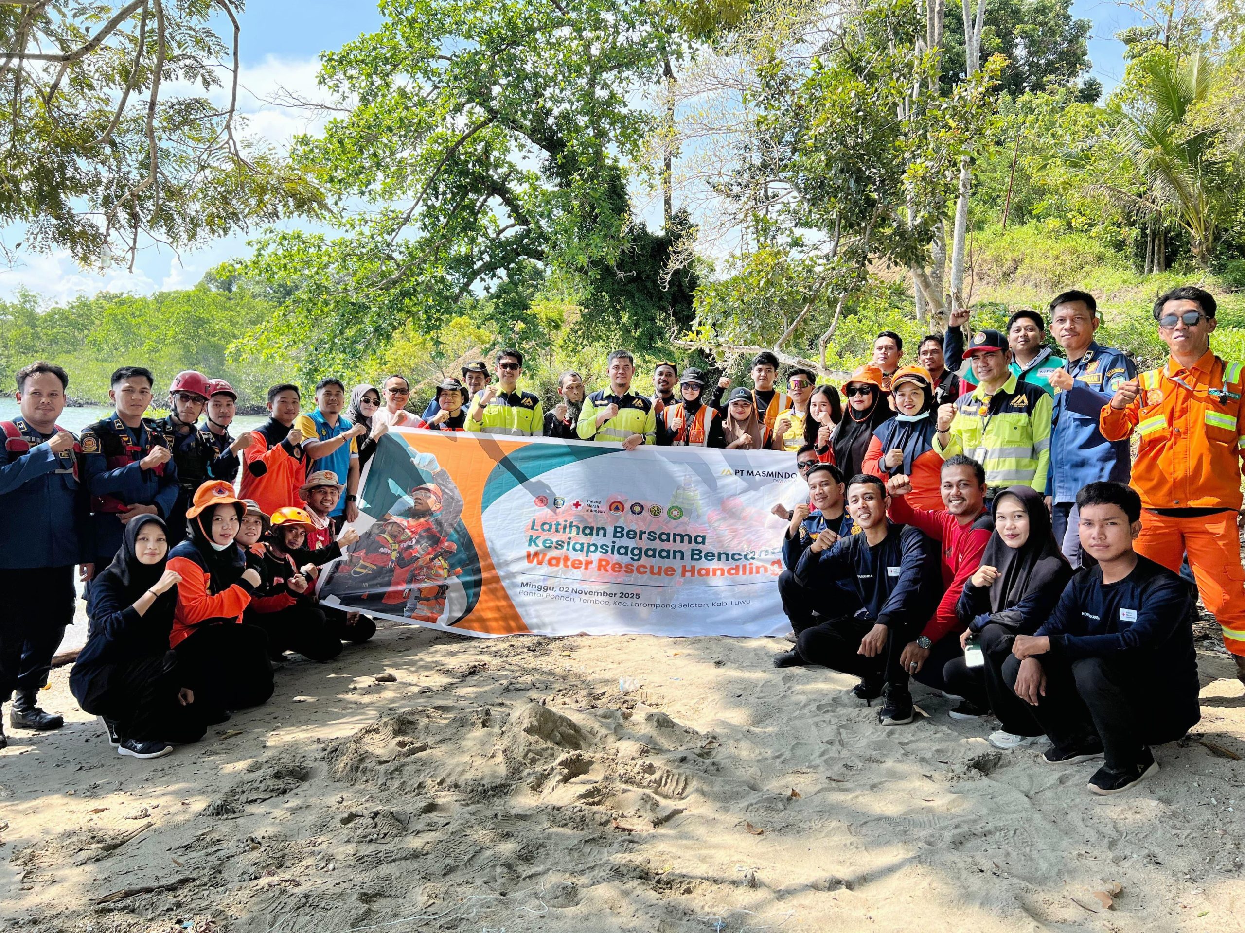 Wujudkan Budaya Tangguh Bencana, MDA Gelar Latihan Bersama Water Rescue