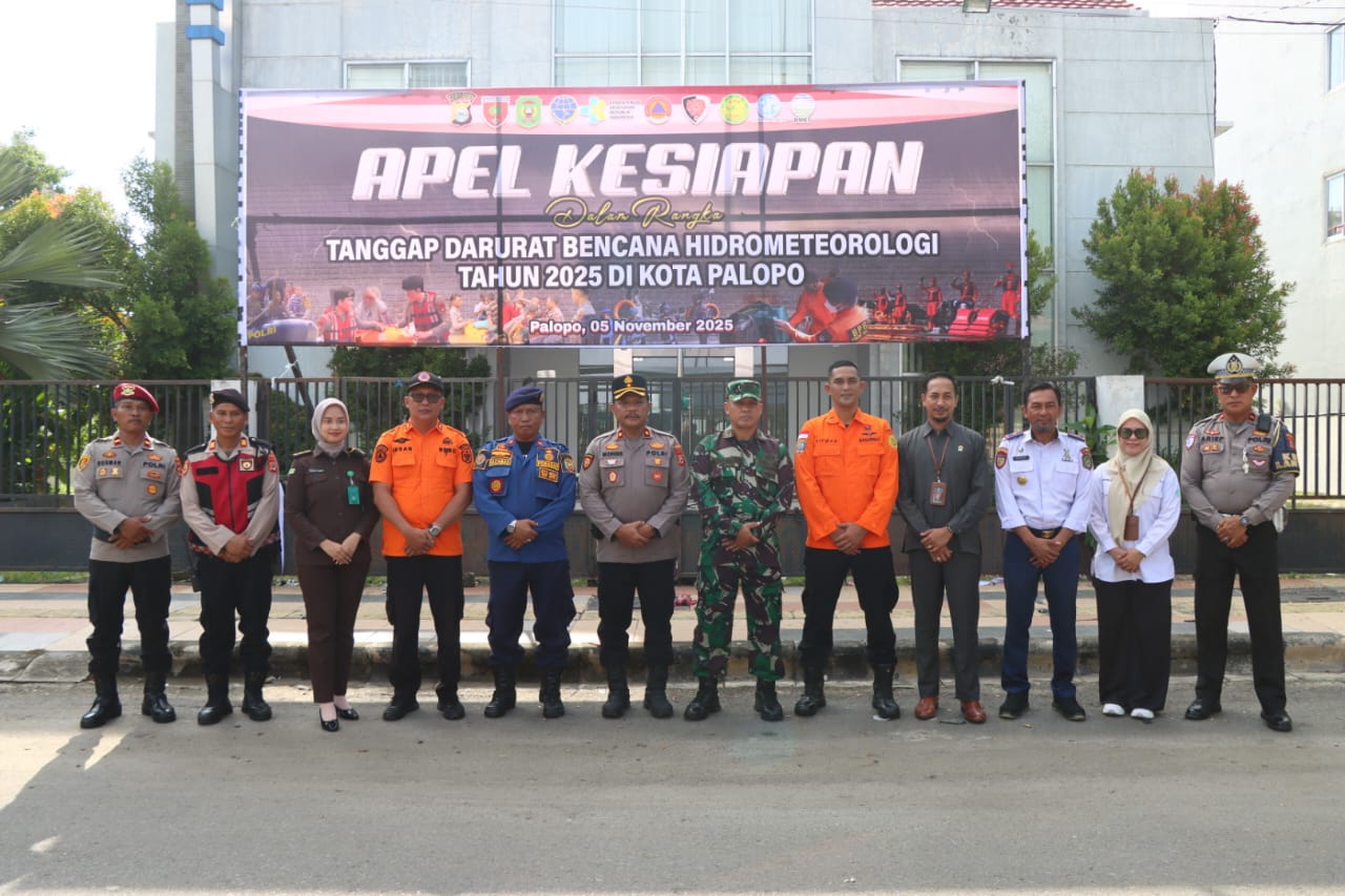 BPBD dan Polres Palopo Gelar Apel Tanggap Darurat Bencana 2025