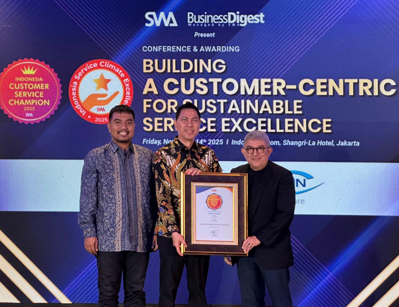 Pelayanan Unggul, Kalla Toyota Sabet Predikat Excellent Nasional