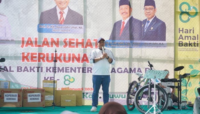 Patahudding Kenang Masa Lalu Saat Hadiri Jalan Sehat Kemenag Luwu