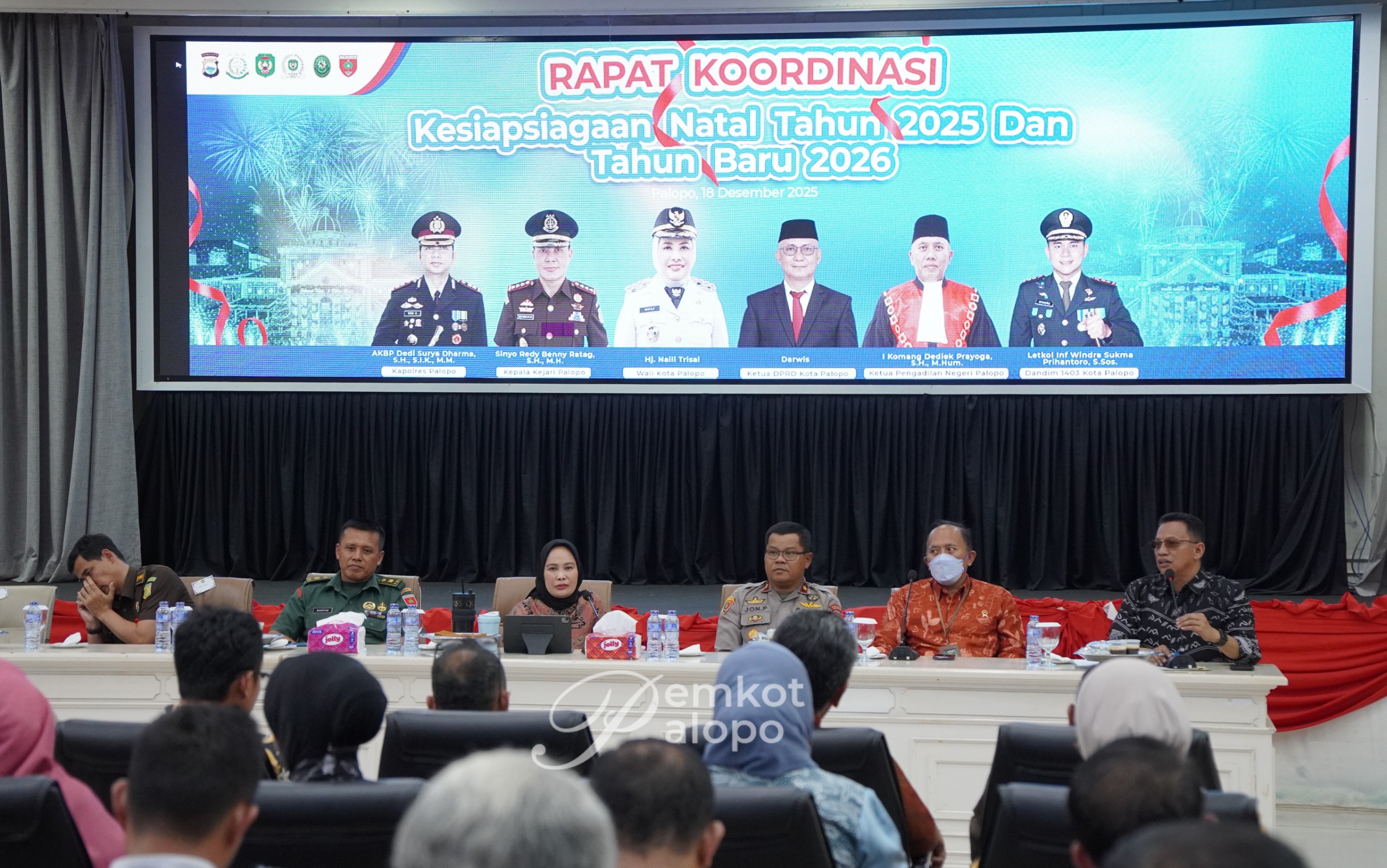 Naili Trisal Pimpin Rakor Kesiapsiagaan Natal dan Tahun Baru di Palopo