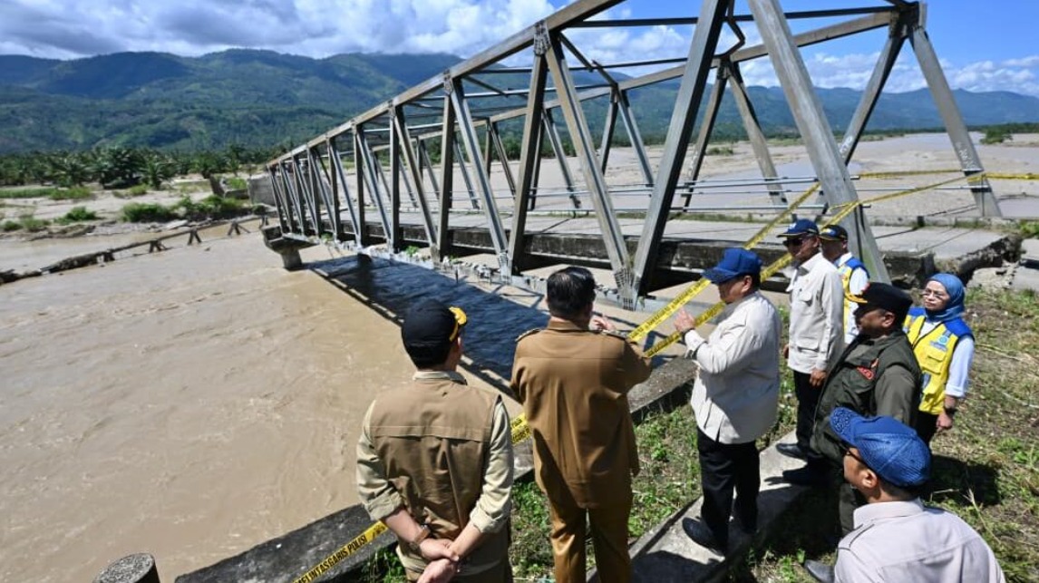 Tinjau Banjir di Aceh Tenggara, Presiden Prabowo Pastikan Perbaikan Infrastruktur