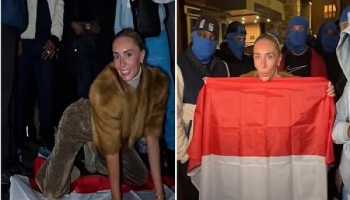 Dendam Dideportasi, Bintang Porno Inggris Lecehkan Bendera Indonesia di Depan KBRI