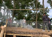 Respons Cepat Laporan 110, Tim Resmob Luwu Bakar Gelanggang Sabung Ayam