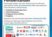 Libur Natal, Perumda Tirta Mangkaluku Tutup Layanan Kantor Dua Hari