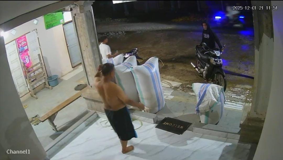 Hampir Satu Karung Gabah Dicuri Remaja di Jalur Bandara Bua