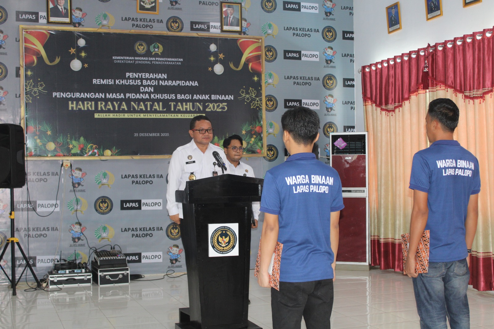Kado Natal 2025, 44 Warga Binaan Lapas Palopo Terima Remisi Khusus