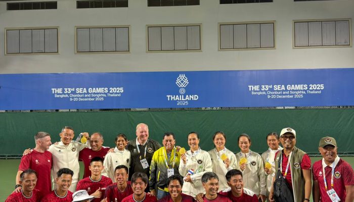 Sejarah Terulang, Tim Tenis Indonesia Kawinkan Emas Beregu di SEA Games 2025