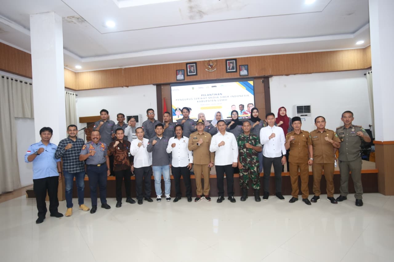 Dilantik Jadi Ketua SMSI Luwu, Chaeruddin Tekankan Pentingnya Etika Jurnalistik