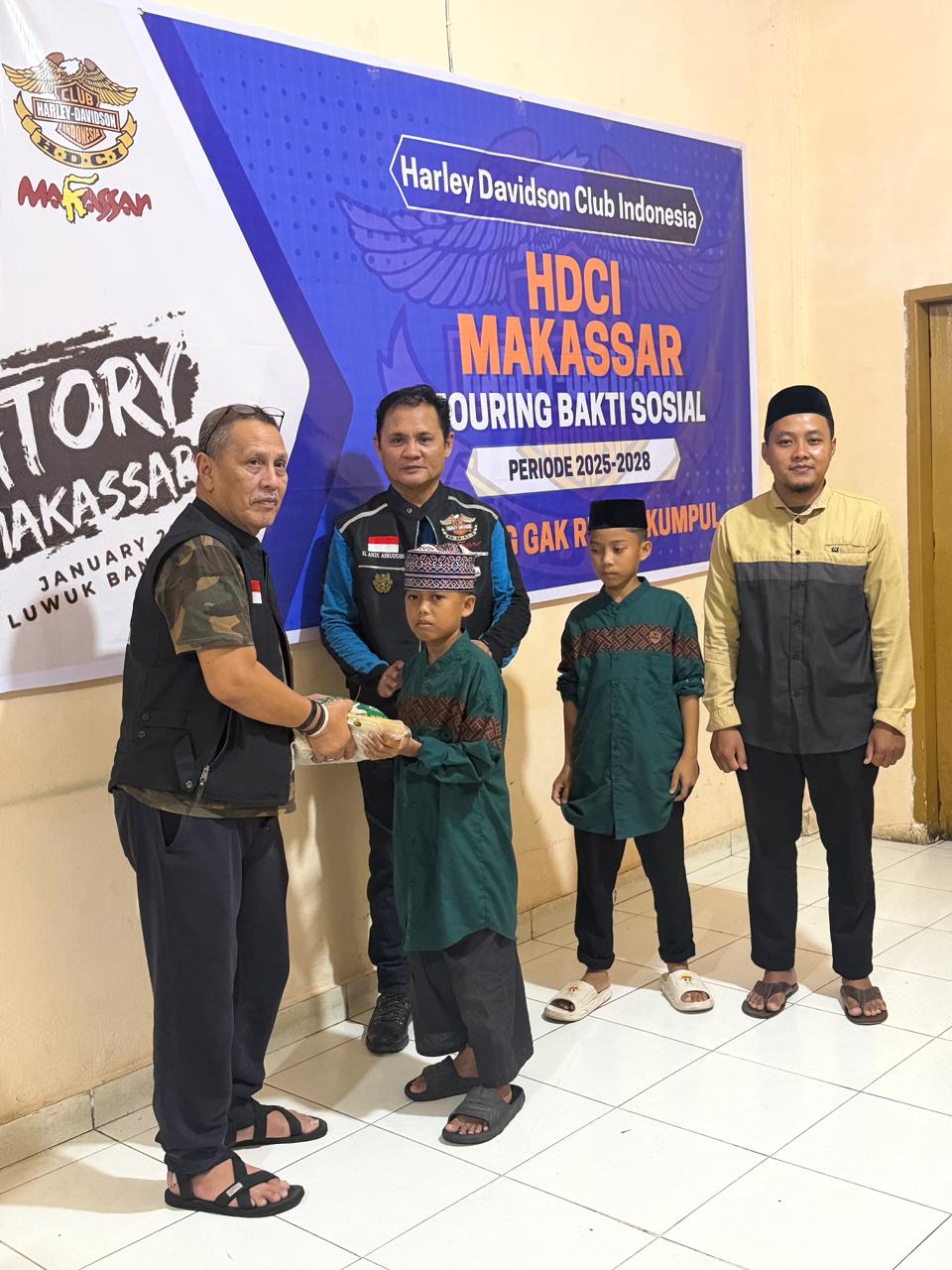 HDCI Makassar Awali Kepengurusan Baru dengan Touring Kemanusiaan 1.100 Km