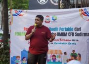 Munafri Arifuddin Serahkan Bantuan Booth Portable PERBANAS untuk UMKM CFD Sudirman