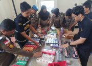 Operasi Gempur, Satpol PP Palopo dan Bea Cukai Sita 9.870 Batang Rokok Ilegal