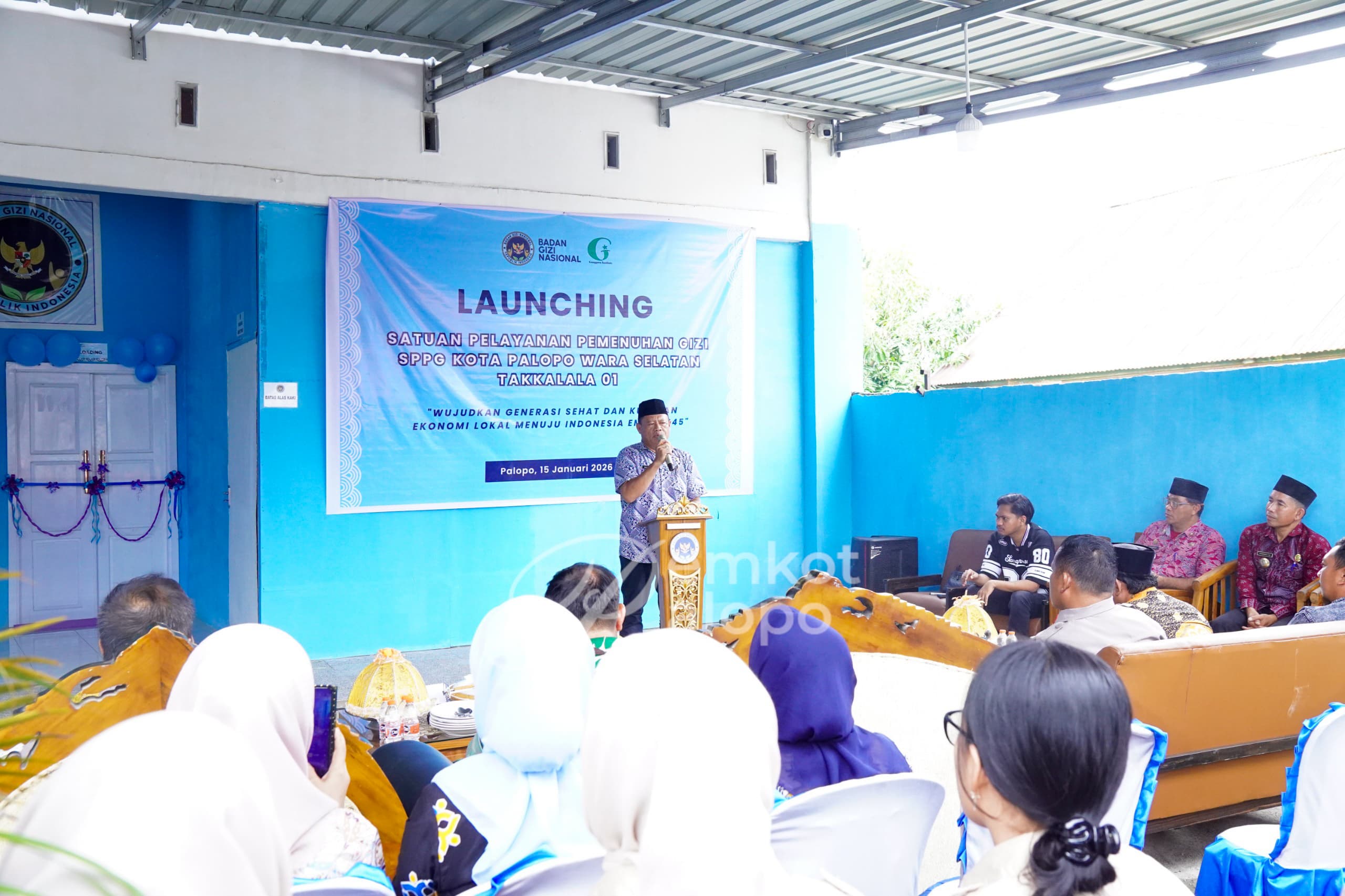Resmikan SPPG Takkalala 01, Pemkot Palopo Ingatkan Standar Kualitas Makanan