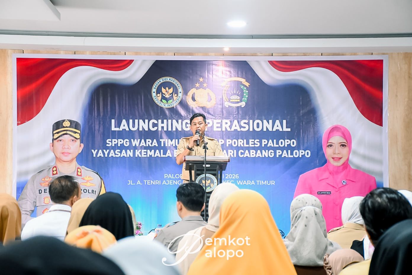 Pj Sekda Palopo Hadiri Launching Dapur SPPG, Dukung Program Makan Bergizi Gratis