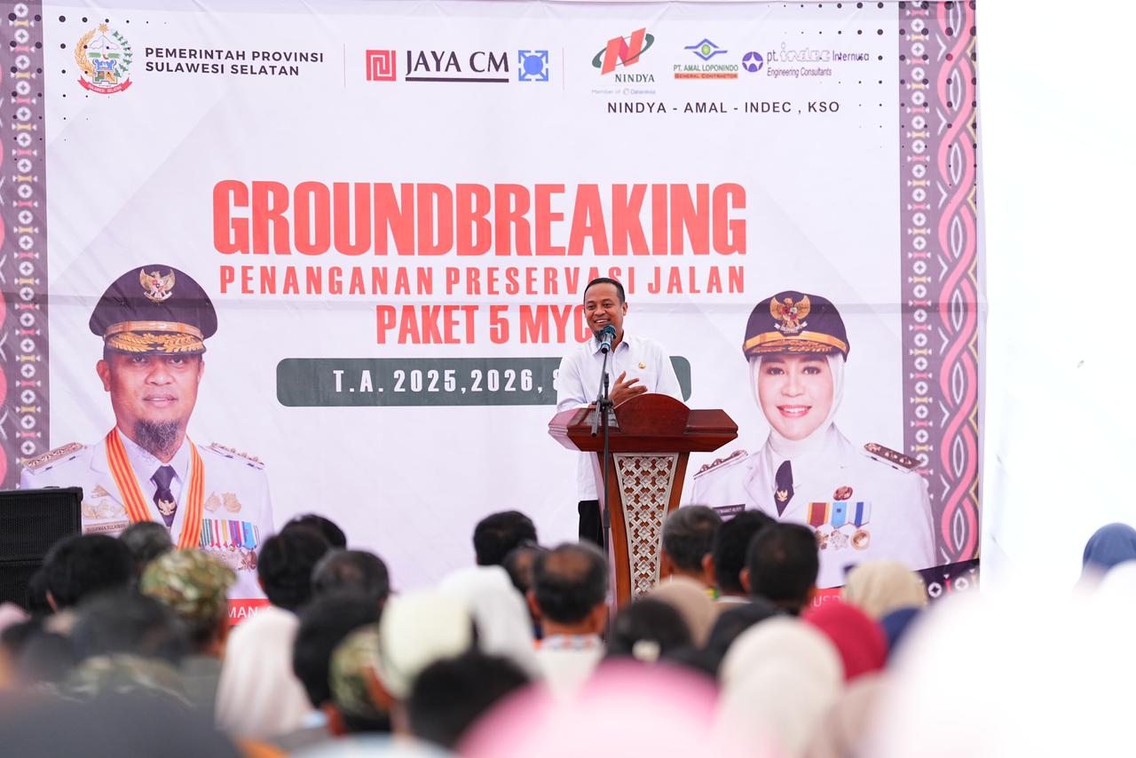 Andi Sudirman Ground Breaking Proyek MYP, 4 Kabupaten Dapat Jatah Perbaikan Jalan