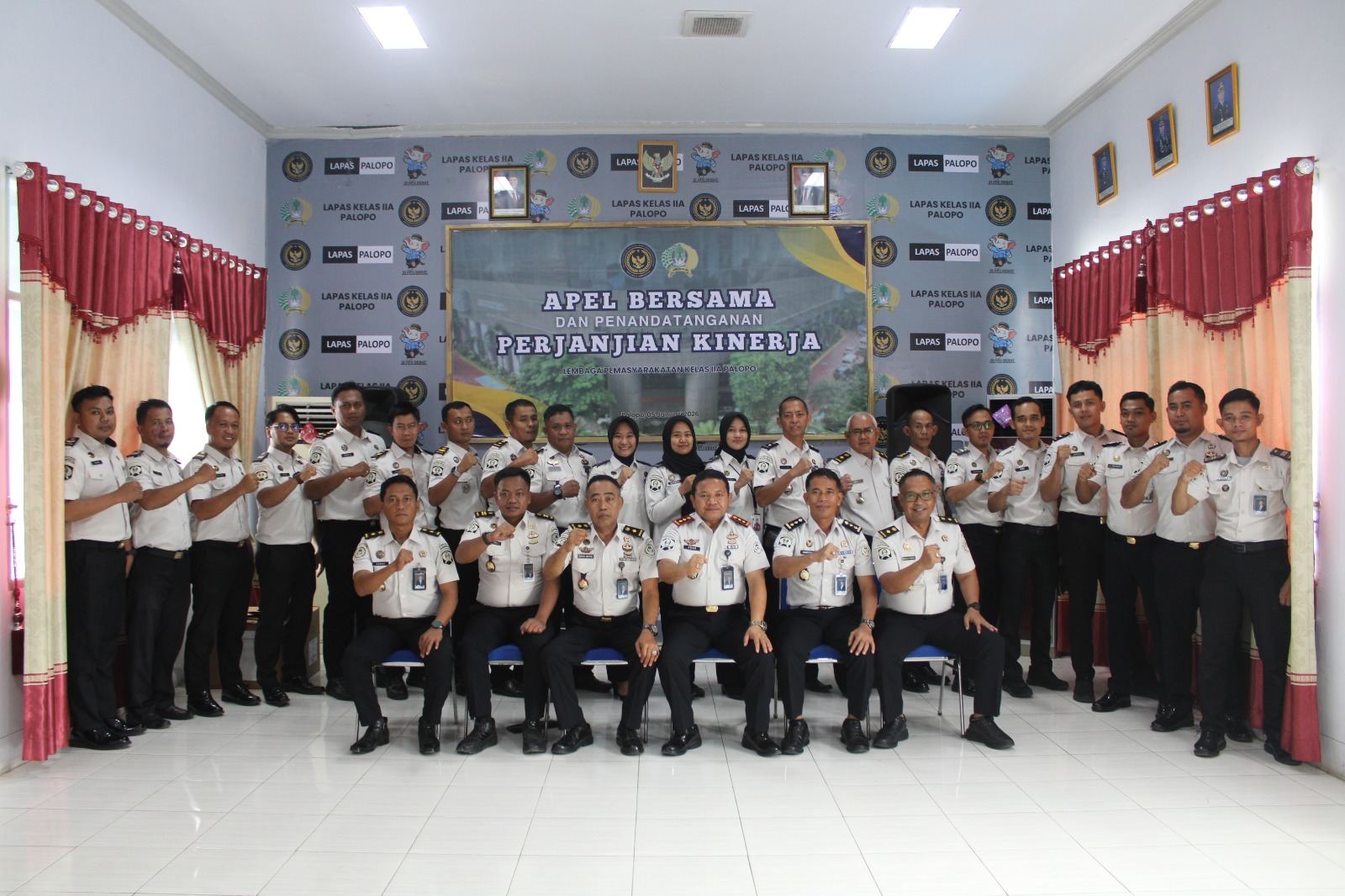 Awali Tahun 2026, Lapas Palopo Ikuti Arahan Menteri Imipas dan Teken Komitmen Bersama