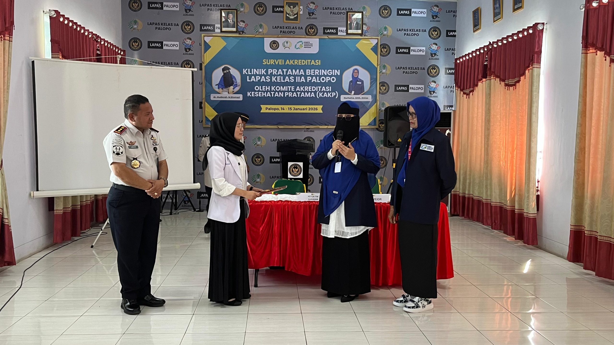 Menuju Standar Nasional, Klinik Pratama Beringin Lapas Palopo Jalani Survei Akreditasi