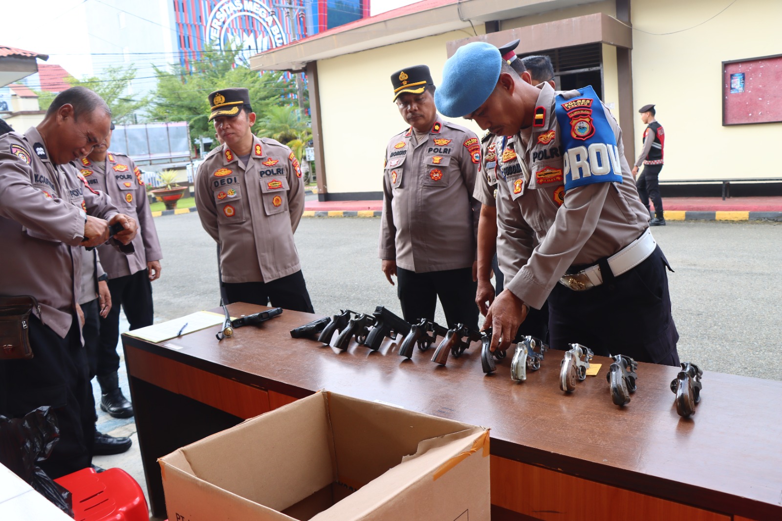 Pastikan Sesuai Prosedur, Polres Palopo Gelar Pemeriksaan Senjata Api Personel