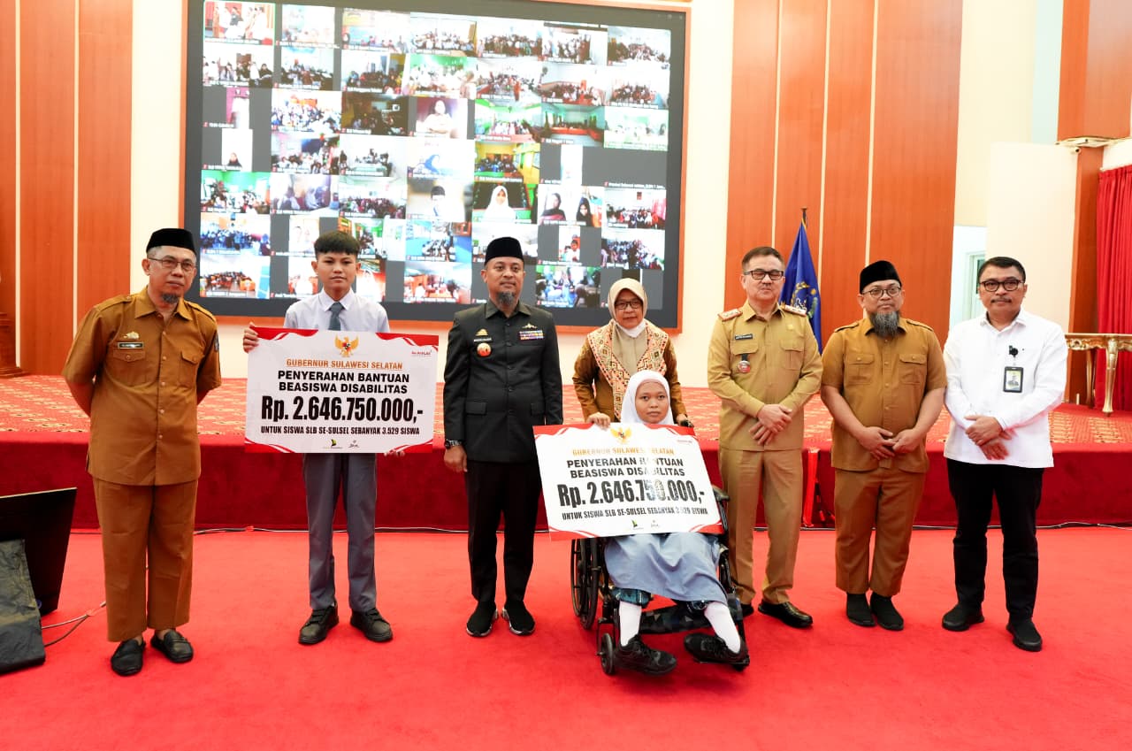 Beasiswa Disabilitas se-Sulsel Cair, Andi Sudirman Sulaiman: Wujud Tanggung Jawab Pemerintah