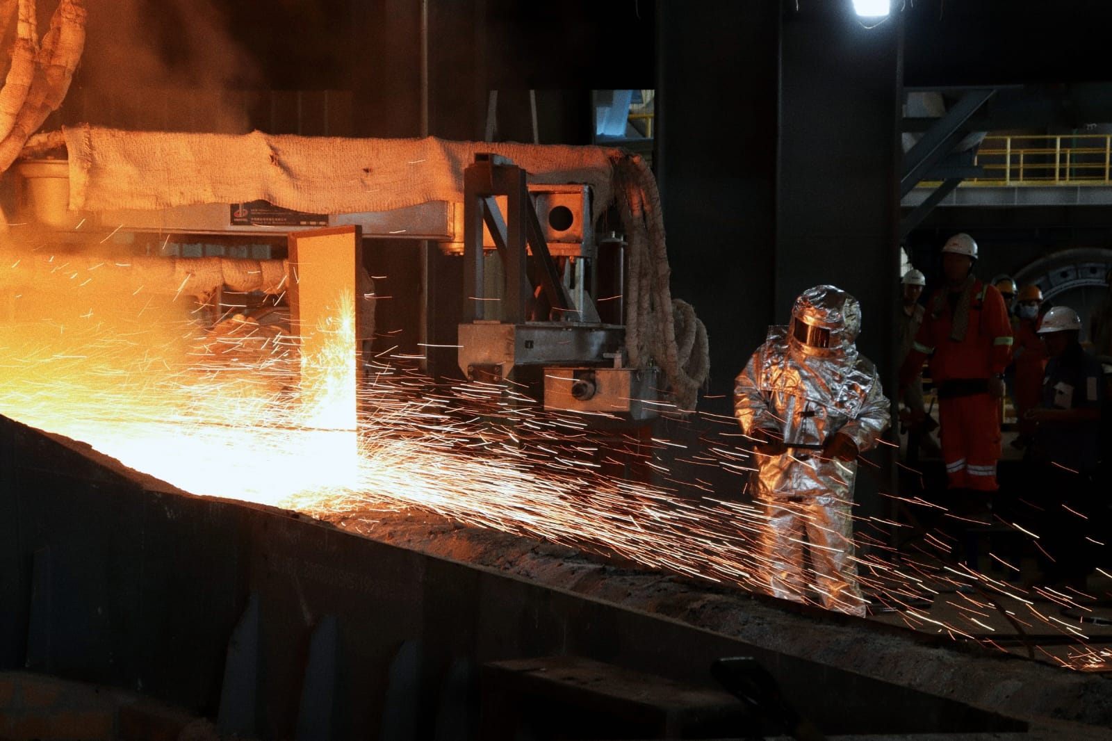 PT Bumi Mineral Sulawesi Sukses Lakukan Tapping Perdana Smelter Plant 2