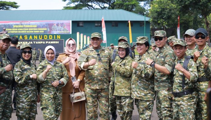 Bupati Patahudding Hadiri Pembukaan Latsarmil Komcad ASN di Rindam Hasanuddin