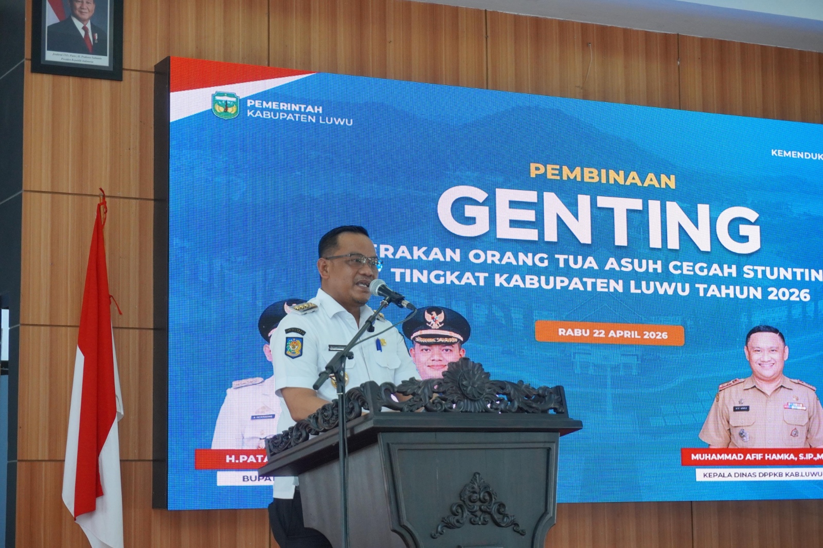 Bupati Luwu Buka Program GENTING, Ajak Masyarakat Jadi Orang Tua Asuh Cegah Stunting