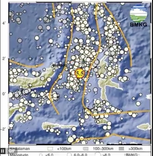 BMKG Keluarkan Peringatan Tsunami Buntut Gempa Kuat di Perairan Maluku Utara