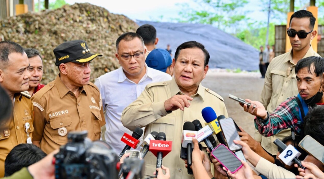 Prabowo Targetkan Indonesia Mampu Kendalikan Masalah Sampah dalam Tiga Tahun ke Depan