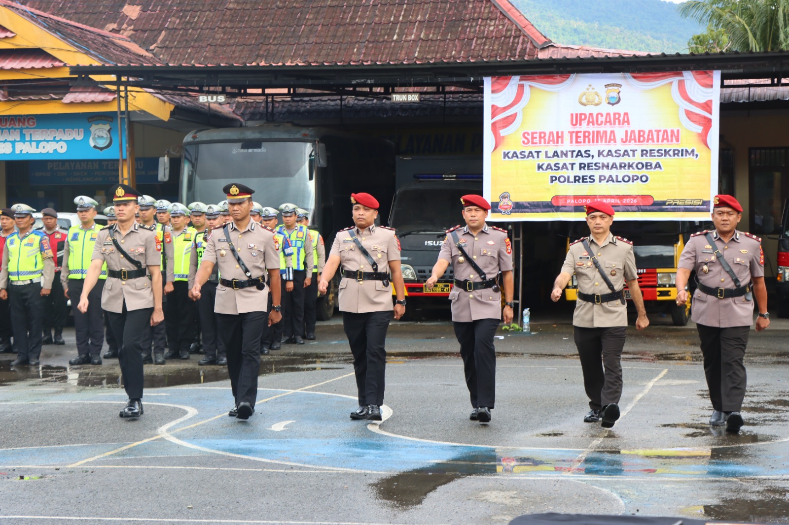 Mutasi di Polres Palopo, Jabatan Tiga Kasat Berganti