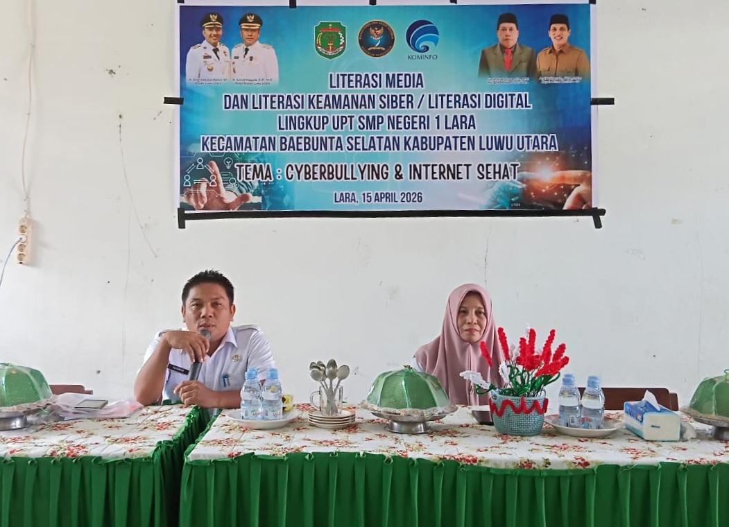 Diskominfo-SP Luwu Utara Gelar Literasi Digital, Ajak Pelajar Bijak Berinternet