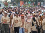 Ribuan Warga Padati Jalur Dua Masamba Ikuti Jalan Sehat HUT ke-27 Luwu Utara