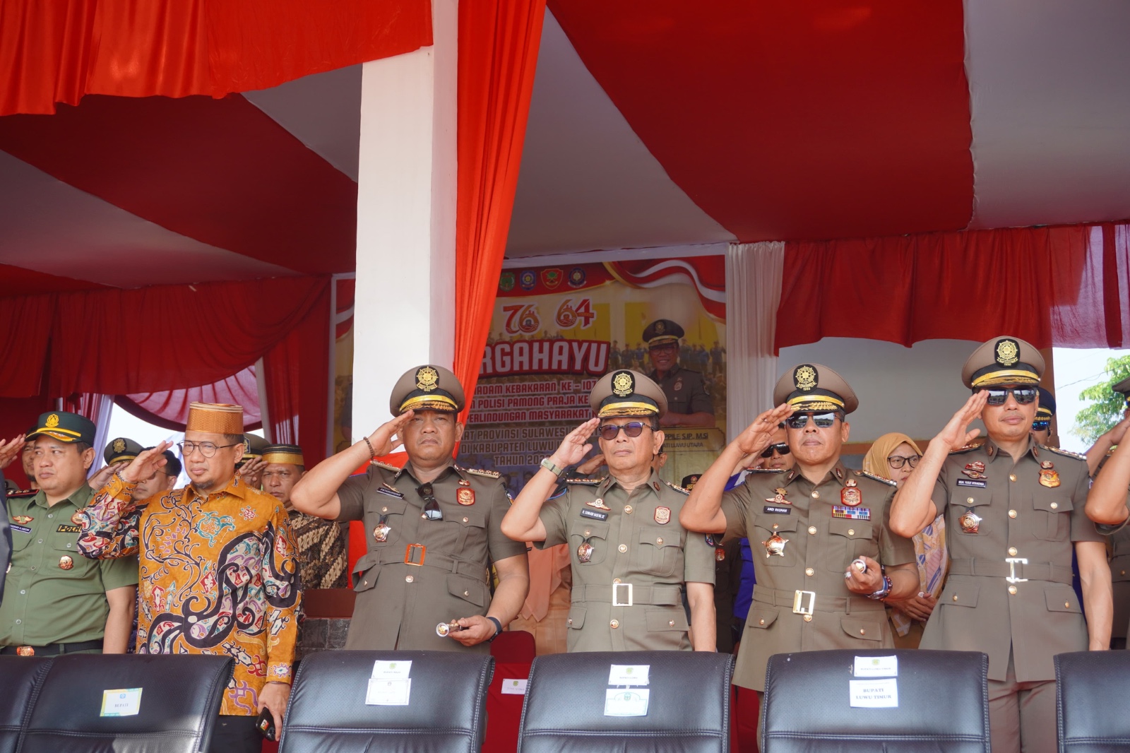 Momentum HUT Satlinmas ke-64, Patahudding Ajak Aparat Luwu Perkuat Stabilitas Daerah