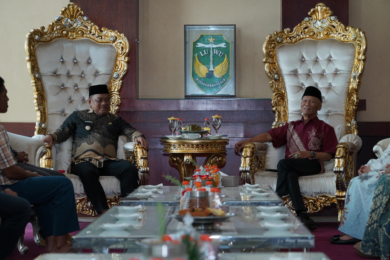 Bupati Patahudding Terima Kunjungan Silaturahmi Datu Luwu ke-40 di Rumah Jabatan