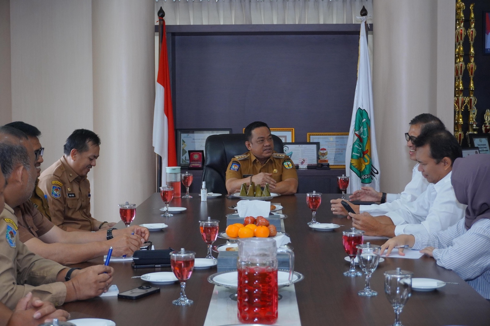 Terima Kunjungan Pejabat Pusat, Bupati Luwu Paparkan Program Strategis Penghijauan Daerah