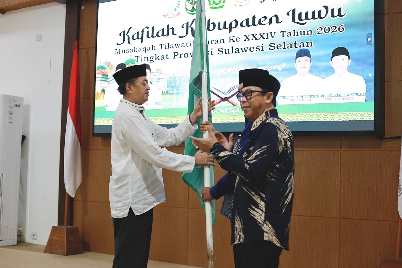 Lepas 150 Anggota Kafilah MTQ XXXIV, Pj Sekda Luwu Targetkan Kontingen Tembus 10 Besar