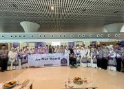 105 Jamaah Haji Khusus PT Annur Maarif Dilepas Khidmat di Bandara Sultan Hasanuddin