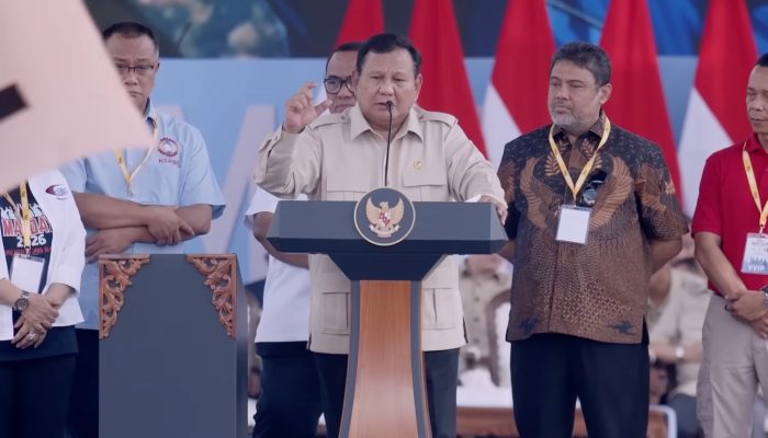 Deretan Janji Prabowo Subianto pada Puncak Peringatan Hari Buruh Internasional