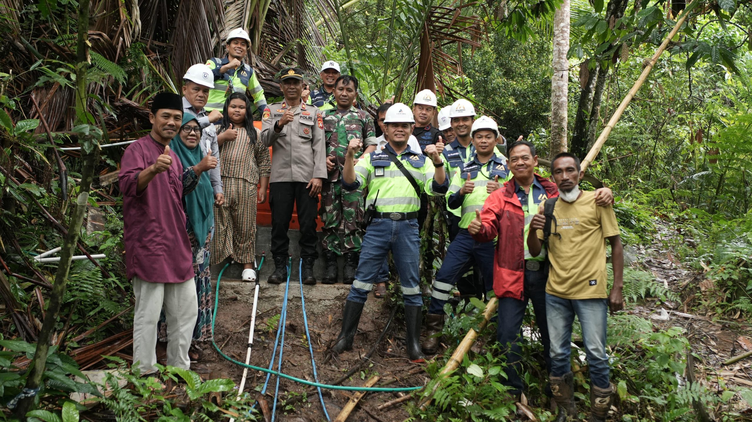 PT Masmindo Dwi Area Bangun Fasilitas Air Bersih untuk Warga Dusun Nase Luwu