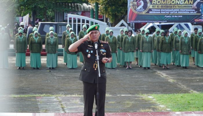 Peringati HUT Kodam Hasanuddin, Dandim 1403/Palopo Ziarah ke Makam Pahlawan