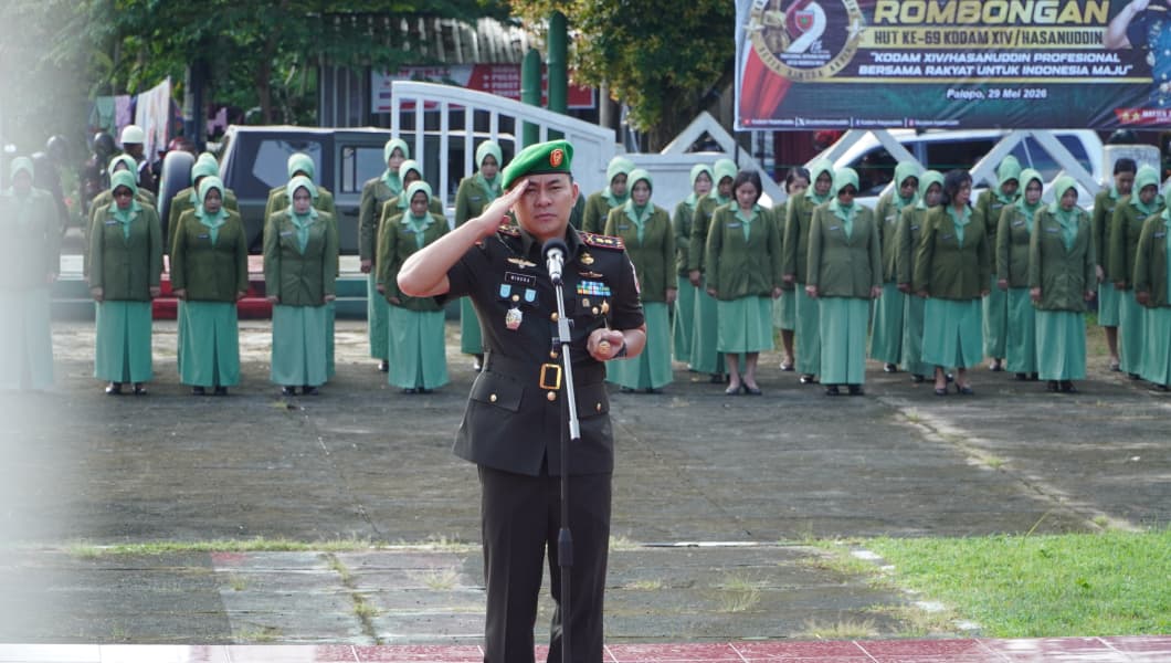 Peringati HUT Kodam Hasanuddin, Dandim 1403/Palopo Ziarah ke Makam Pahlawan